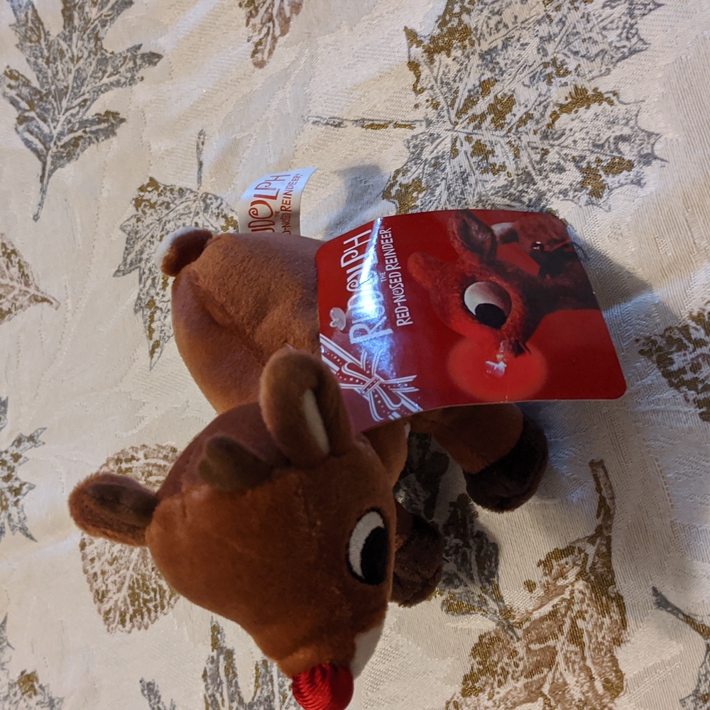 NWT Small Rudolph the Red Nosed Reindeer Plush Stuffed Toy 6.5" 2008